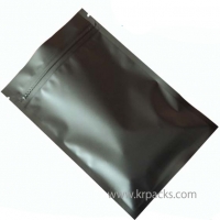 ถุงซิปก้นแบน ฟอยล์สีดำ เนื้อแมท 10 * 15 ซ.ม. (สินค้าตัวอย่าง)