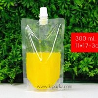 ถุงมีจุก PE ขนาด 300 ML.(ราคาสินค้าตัวอย่าง)