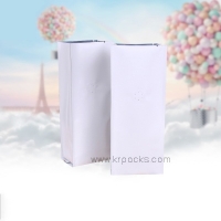 ซองฟอยล์พับข้าง สีขาวแมท ขนาด 9*26*5cm.(250g) (ราคาสินค้าตัวอย่าง)