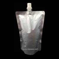 ถุงมีจุก ฟอยล์อลู ขนาด 350 ML. (จุก 8.6 มม.)