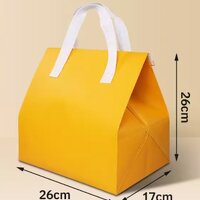 สีเหลือง ขนาด 26*26*17 ซม.