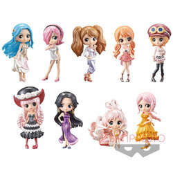 Girls Festival Set ของแท้ JP แมวทอง - Q Posket Petit Banpresto [โมเดลวันพีช] (9 ตัว)