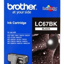 ตลับหมึกอิ้งค์เจ็ท [Brother] LC-67BK สีดำ