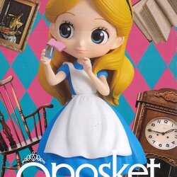 Alice Thinking Time - Normal Color ของแท้ JP - Q Posket Banpresto [โมเดล Disney]