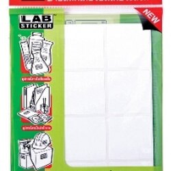 ป้ายสติ๊กเกอร์ [ตราช้าง] แล็ป A14 50x50 มม.