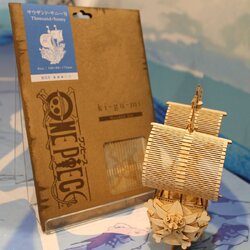 Thousand Sunny (แบบประกอบ) ของแท้ JP แมวทอง - Wooden Art ki-gu-mi [โมเดลเรือวันพีช]