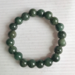 หินหยกเขียวพม่า 8 mm 20 เม็ด