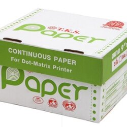 กระดาษต่อเนื่อง [TKS] 9"*11" 3ชั้น ไม่มีเส้น