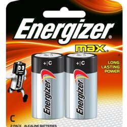 ถ่าน ALKALINE [ENERGIZER] C E93/BP2 (2ก้อน/แพ็ค)