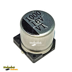 16V1000UF ขนาด 10*10.5MM ตัวเก็บประจุอลูมิเนียมอิเล็กโทรไลต์ 1000 uf 16 v