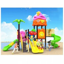 เครื่องเล่นสนามกลางแจ้ง ชุดบ้านแฮมเตอร์ 3 สไลด์ ,สไลเดอร์, กระดานลื่น, ของเล่น,ครุภัณฑ์สนามเด็กเล่น, สพฐ,โครงการโรงเรียนประชารัฐ,งบประมาณ70,000 ขนาด 210x480x300 ซม.