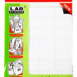 ป้ายสติ๊กเกอร์ [ตราช้าง] แล็ป A8 25x38 มม.