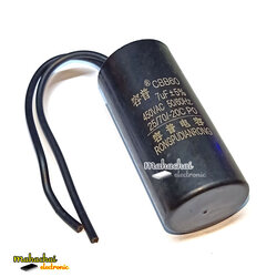 CBB60 ตัวเก็บประจุสตาร์ทมอเตอร์เครื่องซักผ้า 1/1.2/1.5/2/2.5/3.5/4.5/7/9UF ตัวเก็บประจุปั๊มน้ำ