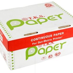 กระดาษต่อเนื่อง [TKS] 15"*11" 1ชั้น ไม่มีเส้น