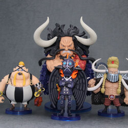 Kaido & All-Stars Set ของแท้ JP แมวทอง - WCF Banpresto [โมเดลวันพีช] (4 ตัว)