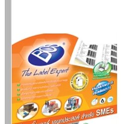 ป้ายสติ๊กเกอร์ [BOS] SME A7 19x38 มม.