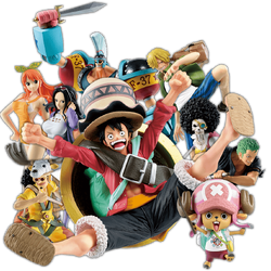 Straw Hat Pirates Stampede Set ของแท้ JP แมวทอง - Ichiban Kuji Banpresto [โมเดลวันพีช] (9 ตัว)