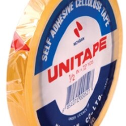 สก็อตเทปใสแกนใหญ่ [UNITAPE] 1/2"*36y