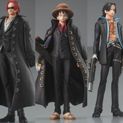 Strong World Set ของแท้ JP แมวทอง - Super Styling Bandai [โมเดลวันพีช] (3 ตัว)