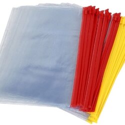 แฟ้มซองซิป A4 คละสี