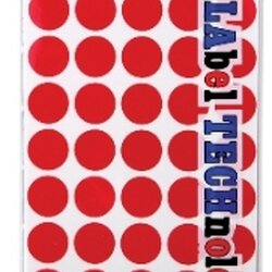 สติ๊กเกอร์กระดาษวงกลม [ลาเท็กซ์] C-302 16 มม. สีแดง