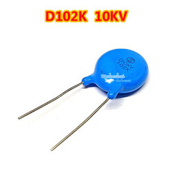 D102K/10KV ตัวเก็บประจุอาร์คจุดระเบิดแรงดันสูง ใช้ในเครื่องเชื่อมอาร์กอาร์กอน ,เครื่องตัดพลาสม่าแรงดันสูง