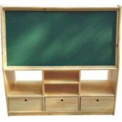 กระดานดำแม่เหล็กมีชั้นวาง, ชั้นวางของ, เฟอร์นิเจอร์เด็ก 2 ฟังก์ชั่น , เฟอร์นิเจอร์เด็ก ,ชั้นวางของไม้,ตู้ไม้, ชั้นวางของเด็ก, โรงเรียนอนุบาล, เนอสเซอรี่, ห้องเด็กเล่น, kidszone สินค้าสั่งนำเข้า ขนาด 35x100x125ซม.