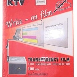 แผ่นใสชนิดเขียน A4 [KTV] 100 Mic.