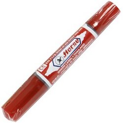 ปากกาเคมี 2 หัว [ตราม้า] แดง