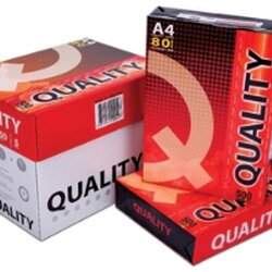 กระดาษถ่ายเอกสาร [Quality] 80g A4 กล่องแดง (500 แผ่น)