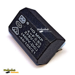 4uf MKP X2 275VAC/400VDC ใช้ใน อินเวอร์เตอร์ เตาแม่เหล็กไฟฟ้า