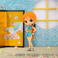 Nami Wano ของแท้ JP แมวทอง - Q Posket Banpresto [โมเดลวันพีช]