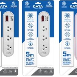 ปลั๊กไฟ มอก 3ช่อง1สวิตซ์ 5ม. AP3146