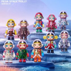 Mega Space Molly - 100% - Series 1 - ของแท้ - Pop Mart [โมเดลมอลลี่] (สินค้าพร้อมส่ง)