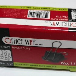 คลิปดำ [OFFICE WAY] #113 (12ตัว/กล่อง)