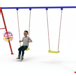 เครื่องเล่นสนามกลางแจ้งเหล็ก ชิงช้า2 ที่นั่ง ปรับขนาดใหม่ตามมาตรฐาน มอก. Outdoor Playground, ราคาโรงงาน ผลิตในไทย