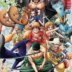 Straw Hat Pirates ของแท้ JP แมวทอง - Art Crystal Jigsaw Ensky [จิ๊กซอว์วันพีช]