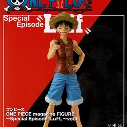 Luffy ของแท้ JP แมวทอง - Magazine Figure Banpresto [โมเดลวันพีช]