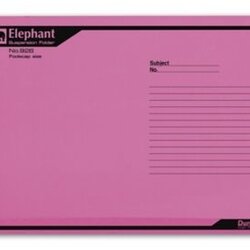 แฟ้มแขวน [ตราช้าง] #926 สีชมพู(10เล่ม/แพ็ค)