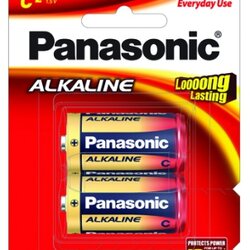 ถ่าน ALKALINE [PANASONIC] C LR14T/2B (2ก้อน/แพ็ค)