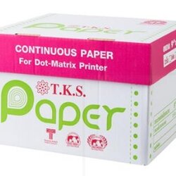 กระดาษต่อเนื่อง [TKS] 9"*5.5" 2ชั้น ไม่มีเส้น