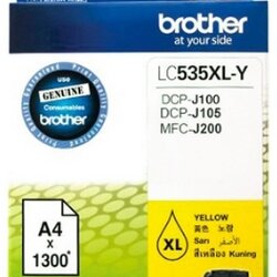 ตลับหมึกอิ้งค์เจ็ท [Brother] LC-535XL Y สีเหลือง