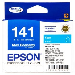 ตลับหมึกอิ้งค์เจ็ท [Epson] T141290 (T141) สีฟ้า