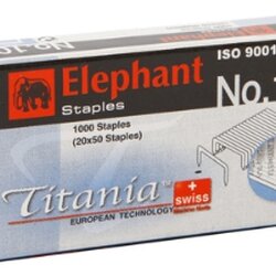 ลวดเย็บ [ตราช้าง] เบอร์10 ไททาเนีย