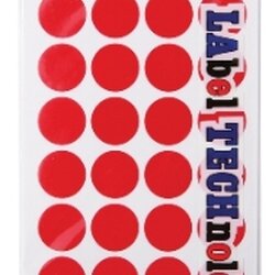 สติ๊กเกอร์กระดาษวงกลม [ลาเท็กซ์] C-301 19 มม. สีแดง