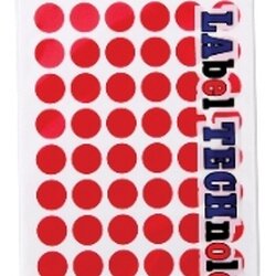 สติ๊กเกอร์กระดาษวงกลม [ลาเท็กซ์] C-303 12 มม. สีแดง