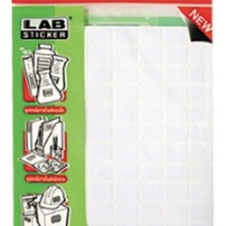 ป้ายสติ๊กเกอร์ [ตราช้าง] แล็ป A10 25x50 มม.