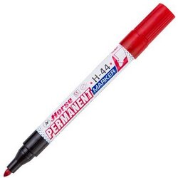 ปากกาเคมี [ตราม้า] H-44 ปากแหลม แดง