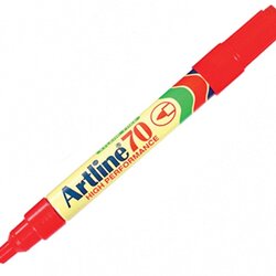 ปากกาเคมี [ARTLINE] EK-70 แดง