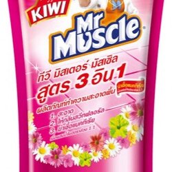 น้ำยาถูพื้น [Mr.มัสเซิล] 800มล. กลิ่นสวีทฟลอรัล สีชมพู